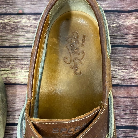 Sperry Men's Top Sider Gold Cup Boat ASV 2 Eye Brown Leather Shoes Size 9M - Picture 16 of 16